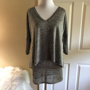 WHBM Gorgeous Gray Top